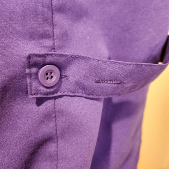 GREY'S ANATONY Women Purple Scrub Top Size L - Picture 8 of 12